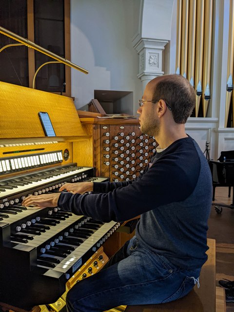 Michael Petrosh at organ