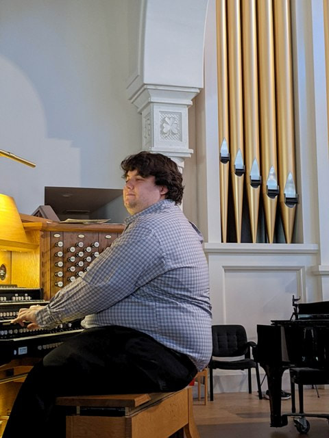 Andrew Smith at organ